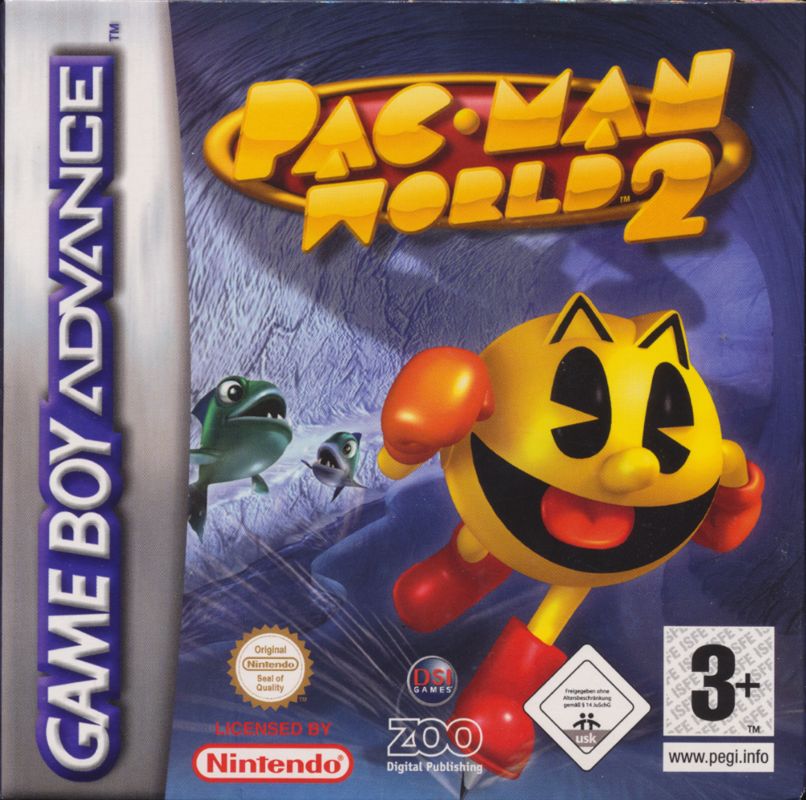 Pac-Man World 2 box art for GameBoy Advance